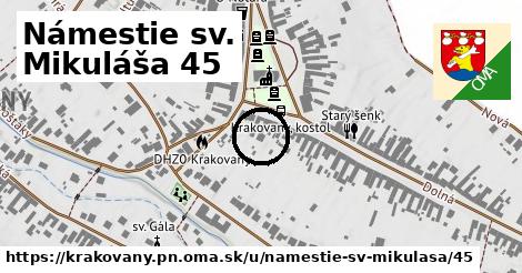 Námestie sv. Mikuláša 45, Krakovany, okres PN