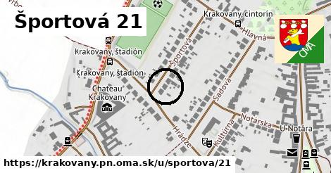 Športová 21, Krakovany, okres PN