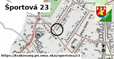 Športová 23, Krakovany, okres PN