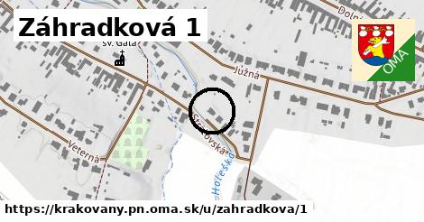 Záhradková 1, Krakovany, okres PN