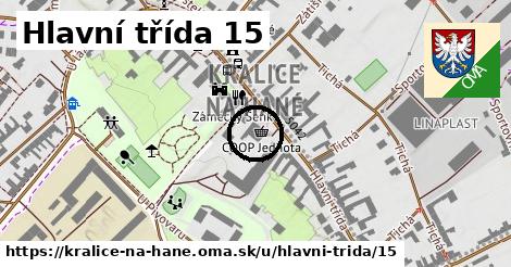 Hlavní třída 15, Kralice na Hané