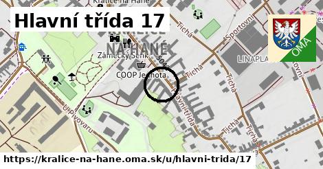 Hlavní třída 17, Kralice na Hané