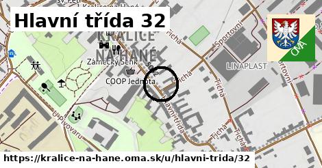 Hlavní třída 32, Kralice na Hané