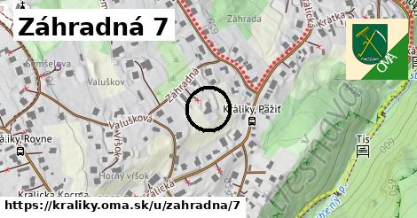 Záhradná 7, Králiky