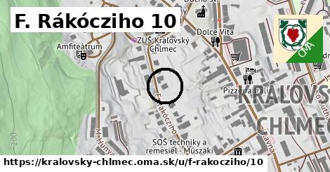 F. Rákócziho 10, Kráľovský Chlmec