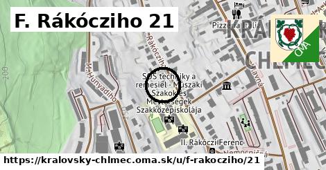 F. Rákócziho 21, Kráľovský Chlmec