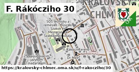 F. Rákócziho 30, Kráľovský Chlmec