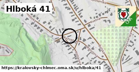 Hlboká 41, Kráľovský Chlmec