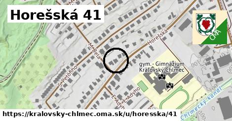 Horešská 41, Kráľovský Chlmec