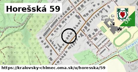 Horešská 59, Kráľovský Chlmec