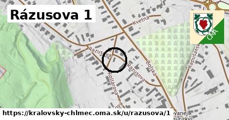 Rázusova 1, Kráľovský Chlmec