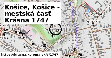 Košice, Krásna <span class="supisne">1747</span>