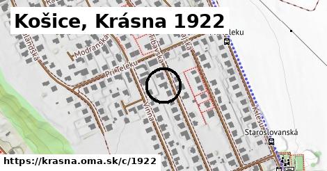 Košice, Krásna <span class="supisne">1922</span>