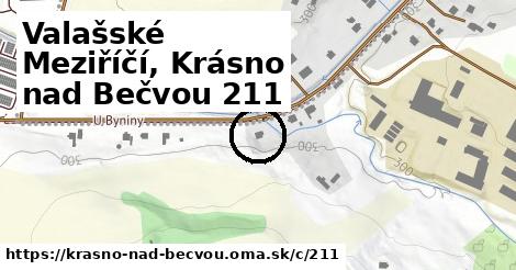 Valašské Meziříčí, Krásno nad Bečvou <span class="supisne">211</span>