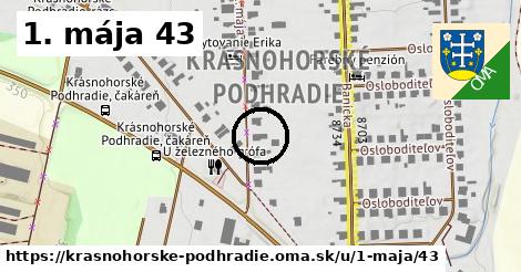 1. mája 43, Krásnohorské Podhradie