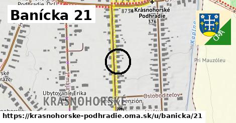 Banícka 21, Krásnohorské Podhradie