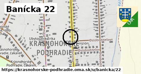 Banícka 22, Krásnohorské Podhradie