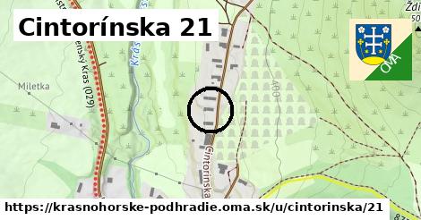 Cintorínska 21, Krásnohorské Podhradie