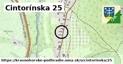 Cintorínska 25, Krásnohorské Podhradie