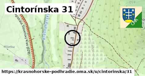 Cintorínska 31, Krásnohorské Podhradie
