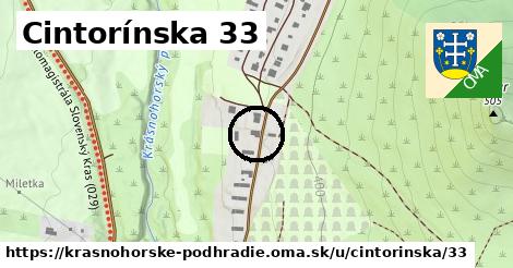 Cintorínska 33, Krásnohorské Podhradie