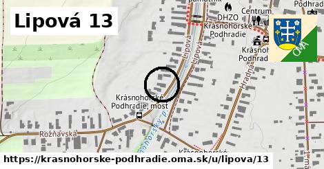 Lipová 13, Krásnohorské Podhradie