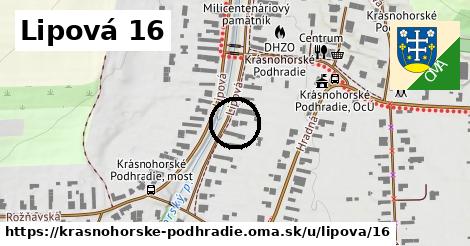 Lipová 16, Krásnohorské Podhradie