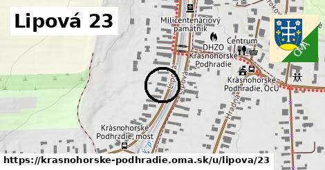 Lipová 23, Krásnohorské Podhradie