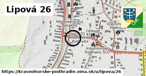 Lipová 26, Krásnohorské Podhradie