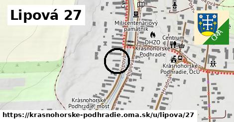 Lipová 27, Krásnohorské Podhradie