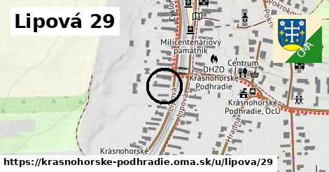 Lipová 29, Krásnohorské Podhradie