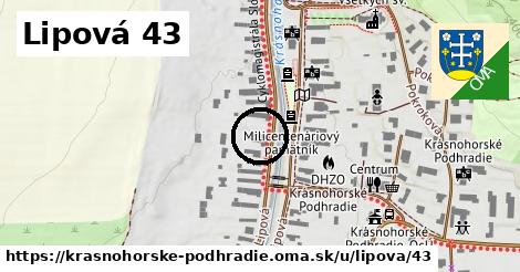 Lipová 43, Krásnohorské Podhradie