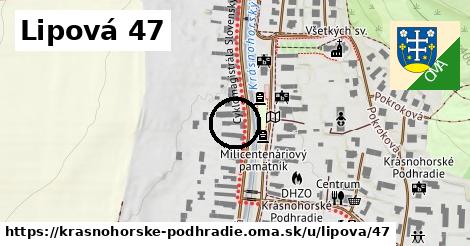 Lipová 47, Krásnohorské Podhradie