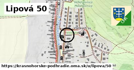 Lipová 50, Krásnohorské Podhradie