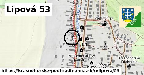 Lipová 53, Krásnohorské Podhradie