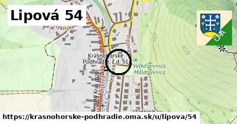 Lipová 54, Krásnohorské Podhradie