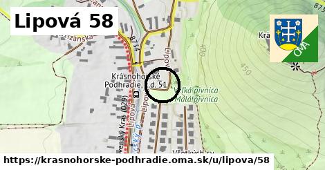 Lipová 58, Krásnohorské Podhradie