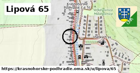 Lipová 65, Krásnohorské Podhradie