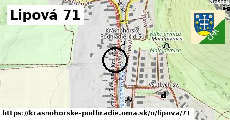 Lipová 71, Krásnohorské Podhradie