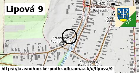 Lipová 9, Krásnohorské Podhradie