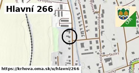 Hlavní 266, Krhová