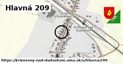 Hlavná 209, Križovany nad Dudváhom