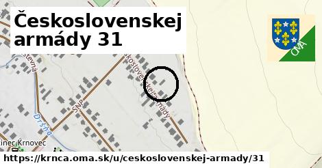 Československej armády 31, Krnča