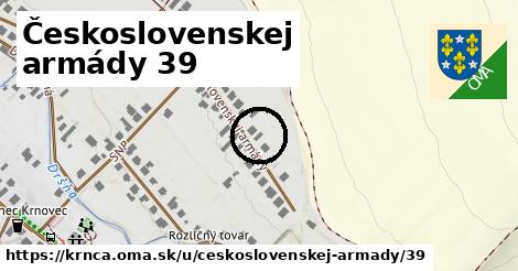 Československej armády 39, Krnča