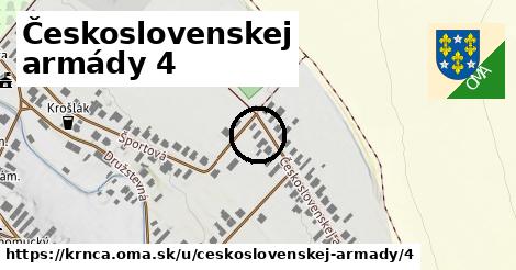 Československej armády 4, Krnča