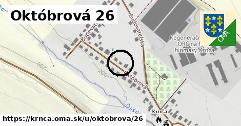 Októbrová 26, Krnča