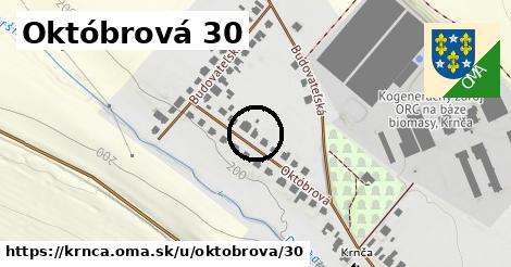 Októbrová 30, Krnča