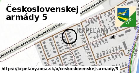 Československej armády 5, Krpeľany