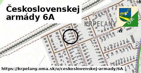 Československej armády 6A, Krpeľany