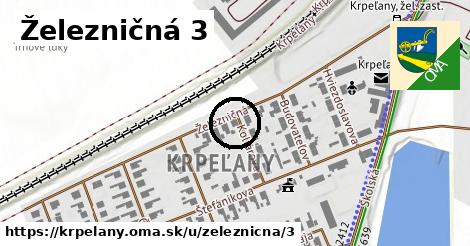 Železničná 3, Krpeľany